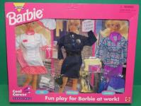 Mattel - Barbie - Cool Career Fashions: Chef, Policewoman and Executive - Poupée